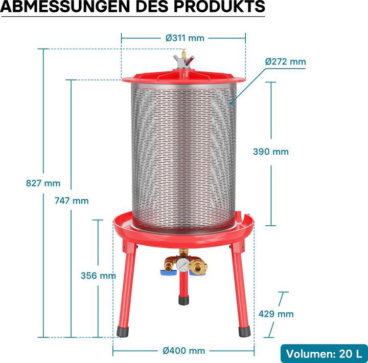 Produktbild Wiltec Hydropresse (EU-Stecker)