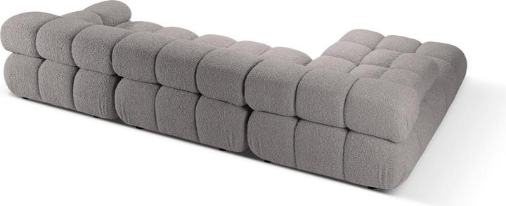 Actual product image Micadoni Velvet Modular Left Corner Sofa, "Bellis", 4 Seats, 282x155x70 Made in Europe (Corner sofa)