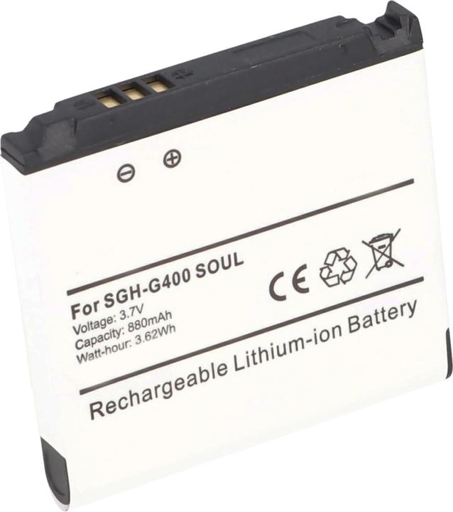 Actual product image Samsung Akku SGH-F330, SGH-G400, SGH-S3600 (Rechargeable battery, SGH-F330)