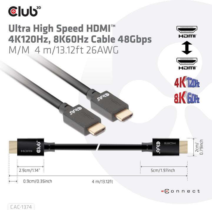 Produktbild Club 3D HDMI (Typ A) — HDMI (Typ A) (4 m, Andere)