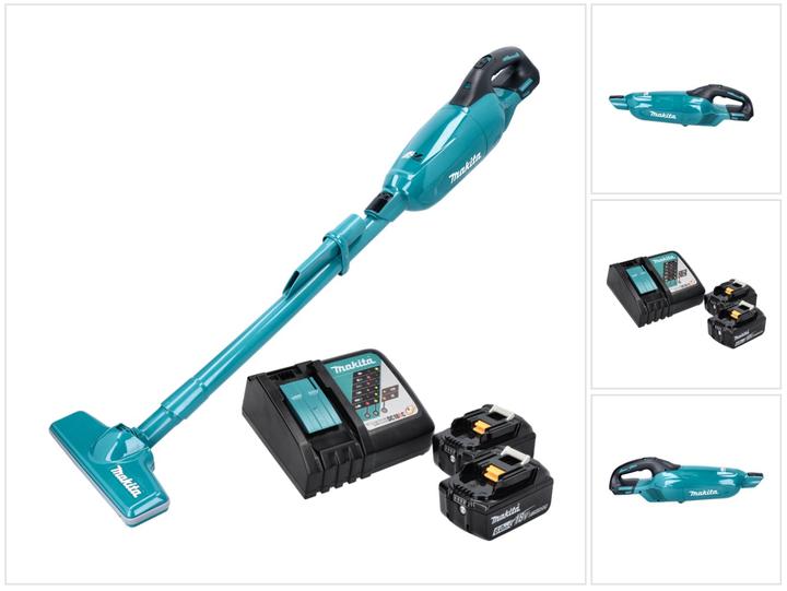 Actual product image Makita DCL 280 FRG Battery Vacuum Cleaner 18 V Brushless + 2x Battery 6.0 Ah + Charger