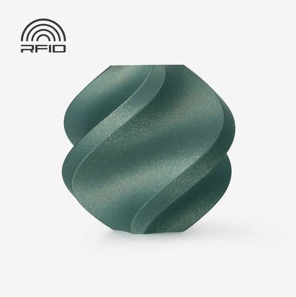 Actual product image Bambu Lab PLA Galaxy - Green - 1.75mm (PLA, 1.75 mm, Green)