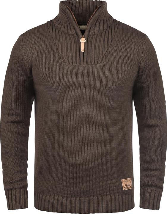 Actual product image Solid Petro Men's Jumper Chunky Knit Pullover Troyer With Zipper (XXL)