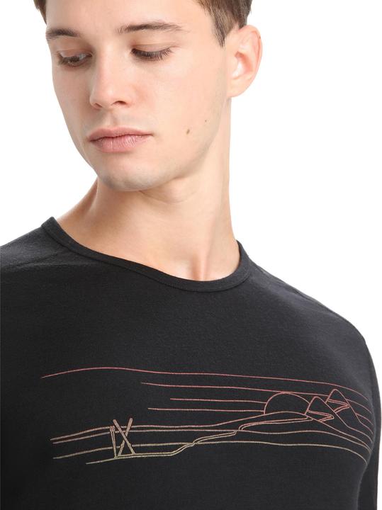 Actual product image Icebreaker 200 Oasis L/S Crewe Ski Stripes (XL)