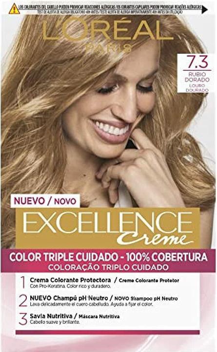 Image du produit L'Oréal Paris EXCELLENCE Encre crème #7,3 rubio dorado (7.3)