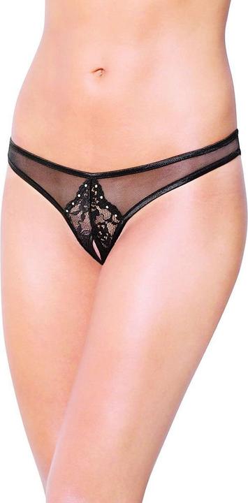 Softline Thong 2442 - black M/L (M/L)