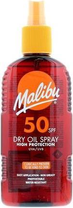Immagine prodotto Malibu Sun SPF 50 Non-Greasy Dry Oil Spray for Tanning High Protection Water Resistant 200ml (Olio abbronzatura, SPF 50, 200 ml)
