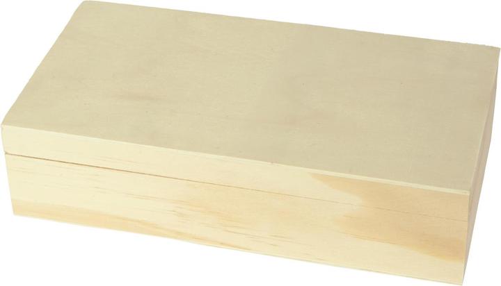 Natura Punto Box made of wood with lid, natural, 22 x 12 x 5.5 cm
