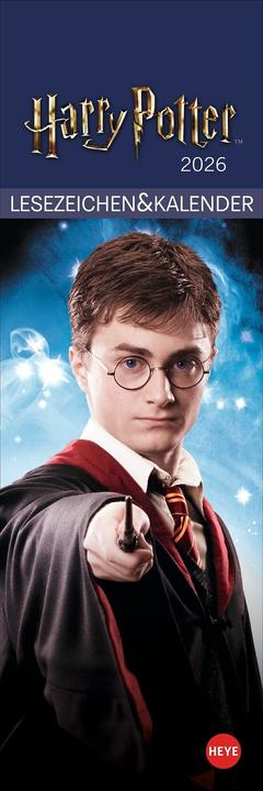 Produktbild Harry Potter Lesezeichen & Kalender 2026 (6 x 18 cm, Harter Einband, Deutsch)