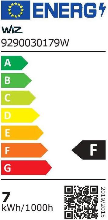 Label énergétique WiZ Filament vintage (E27, 6.70 W, 640 lm, 1 x, E)