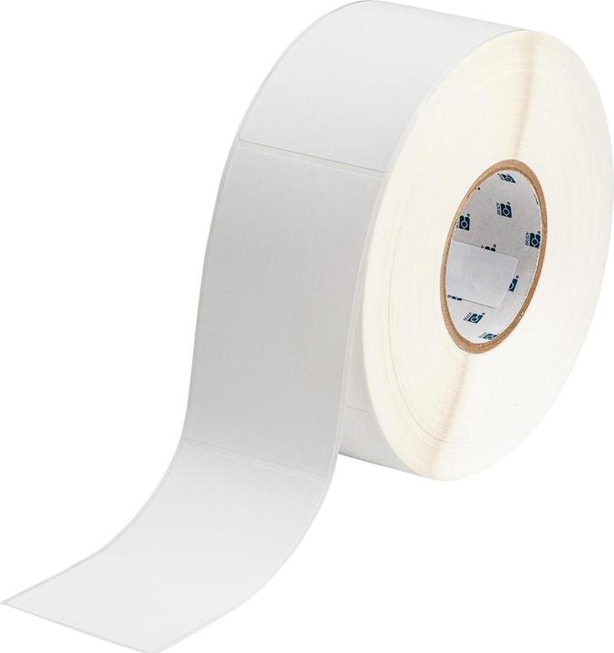 Image du produit Brady J50-260-2585, polypropylène, blanc, 85 x 55 mm, permanent (340 étiquettes)