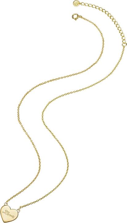 Immagine prodotto Glanzstücke München Donna Cuore/Amore Argento Sterling oro giallo 40,0 cm di catena base + 5,0 cm di estensione - 11516 (Argento, 40 - 45 cm)