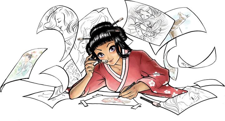 Image du produit Sakura Carton à dessin Manga A5 (A5, Blanc, Couverture rigide)