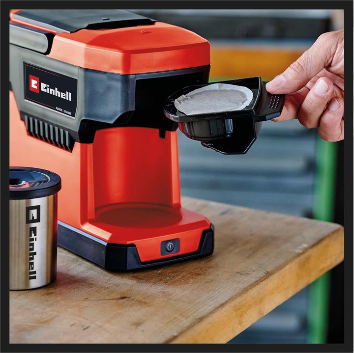 Image du produit Einhell Cafetière sans fil " TE-CF 18 Li-Solo " Tasse en acier inoxydable incluse