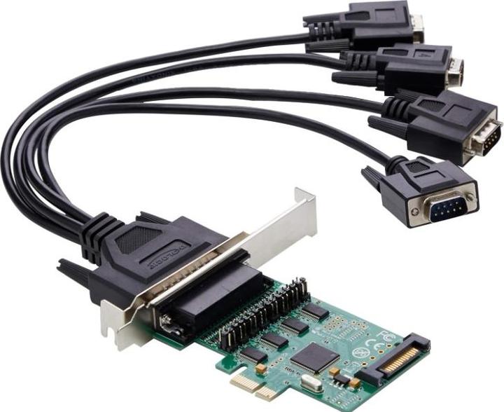 Actual product image Delock PCI Express card 89938 4x RS-232 with power supply