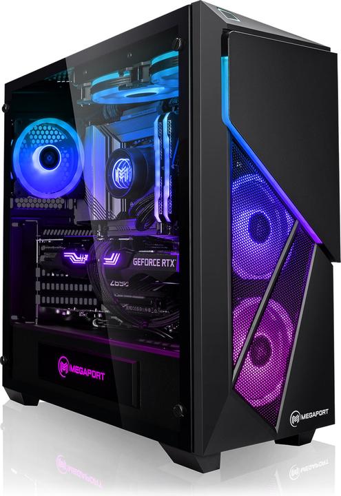 Produktbild Megaport PC Intel i9 10900KF • GeForce RTX 3070 • 1609-DE (Intel Core i9-10900KF, 32 GB, 1000 GB, GeForce RTX 3070)