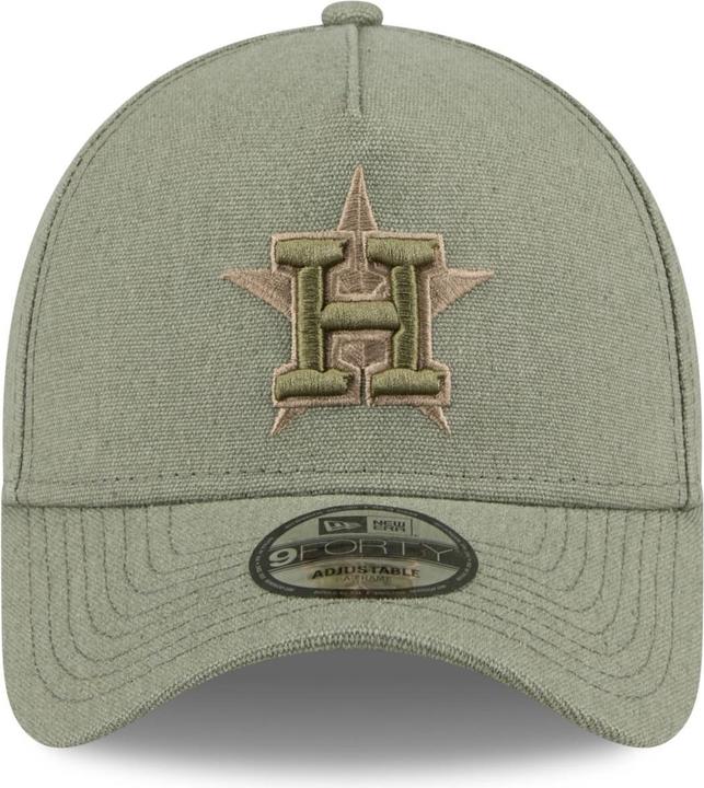 Actual product image New Era A-Frame Trucker Canvas Cap - Houston Astros olive (One size)