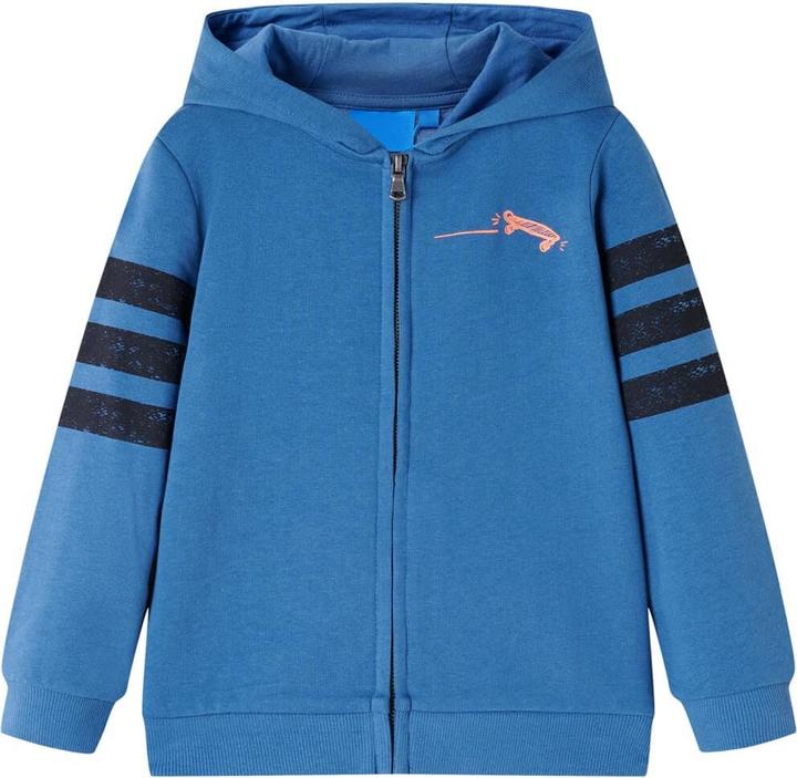 VidaXL Kinder-Kapuzenpullover Blau 116,Material: 80 % Baumwolle. 20 (116)