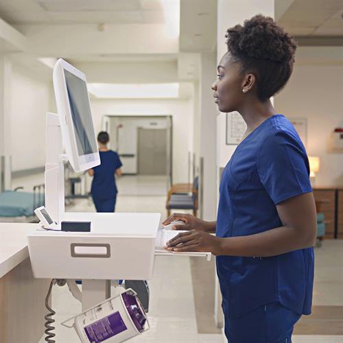 Actual product image Ergotron CareFit Slim 2.0 - Trolley for All-In-One / Monitor (lightweight design)