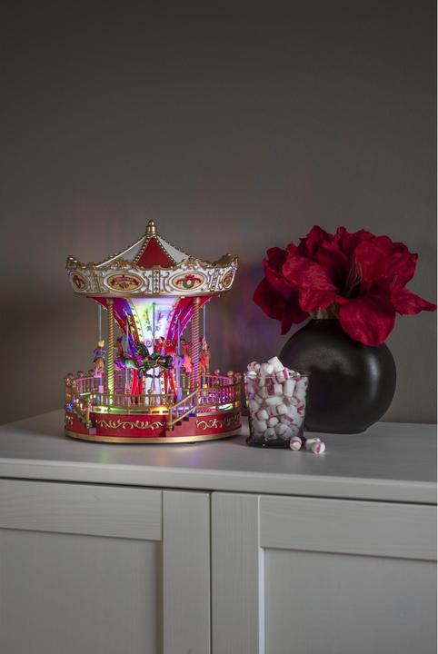 Actual product image Konstsmide 4252-000 LED scenery "Carousel", with music