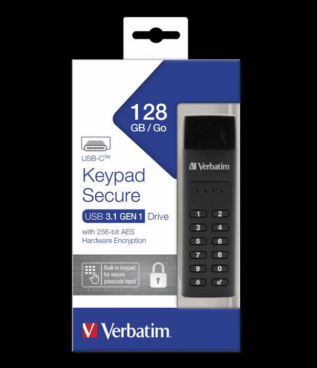 Produktbild Verbatim Keypad Secure (128 GB, USB-C)