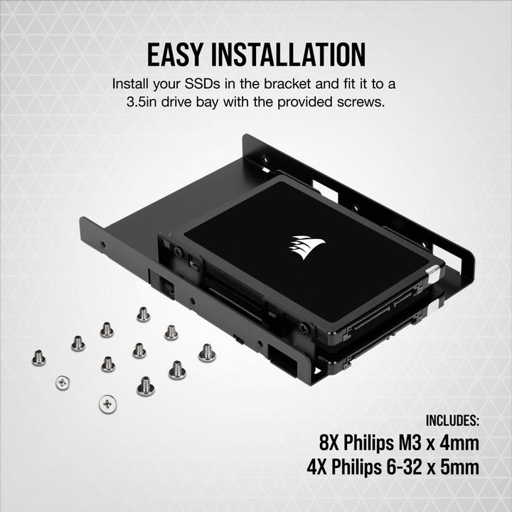 Image du produit Corsair Support de montage double SSD CSSD-BRKT2