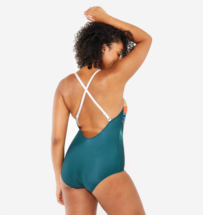 Image du produit Nabaiji Maillot de bain 1 pièce natation Femme - Lila heri bleu (40, 42)