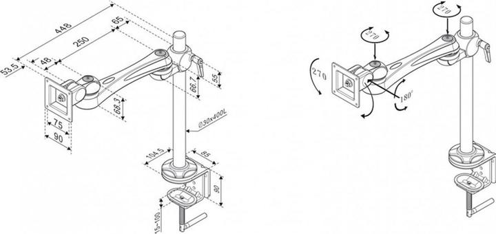 Image du produit Roline Bras de contrôle (Tables, 32")