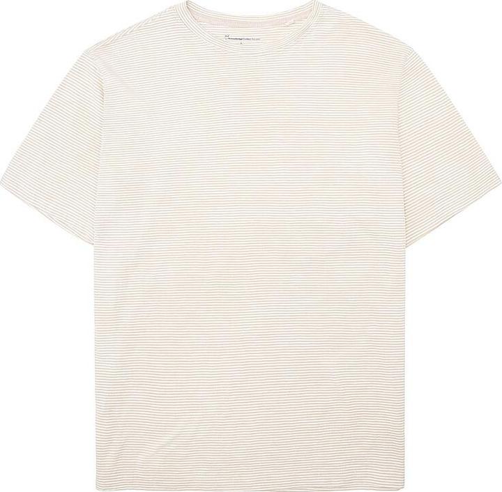 KnowledgeCotton Apparel Narrow Striped Slub Tee (XL)