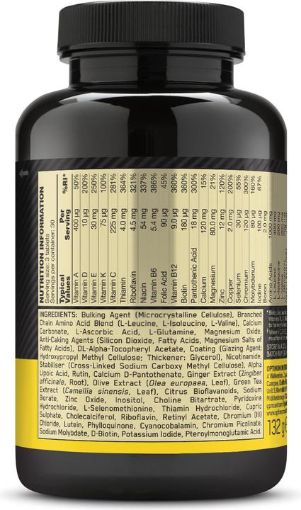 Actual product image Optimum Nutrition Opti-Men (1 Piece, Capsules, 135 g)