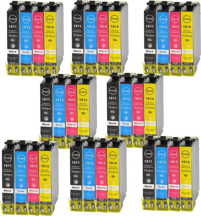 Actual product image Hermex Compatible Ink Cartridge XL for Epson Expression Home XP-325 (M, Y, FC, C)