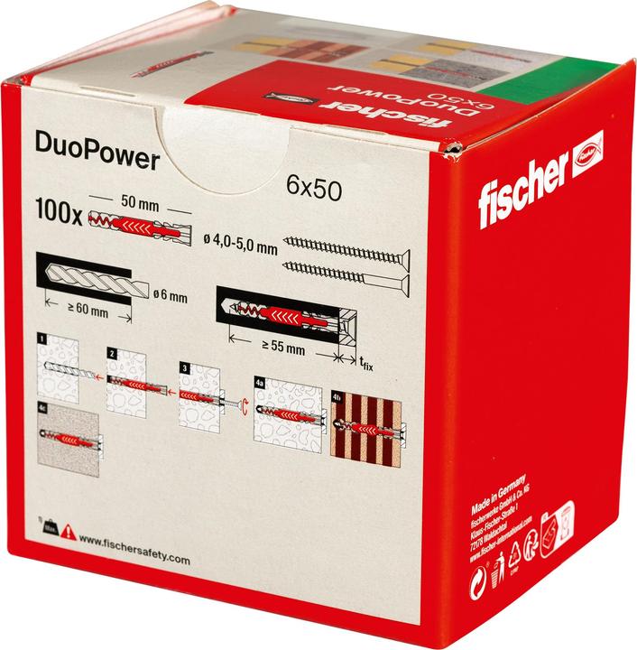 Image du produit Fischer DuoPower 6x50 (100 pcs)