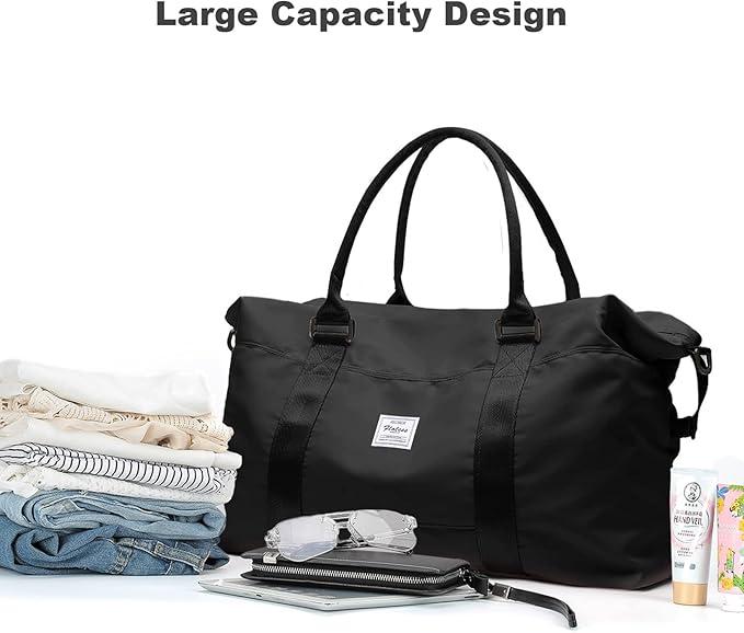 Only-Bags.Store Grosse Kapazität Travel Overnight Bag, Solid Color Vielseitige Duffle Bag, leichte Business Trip