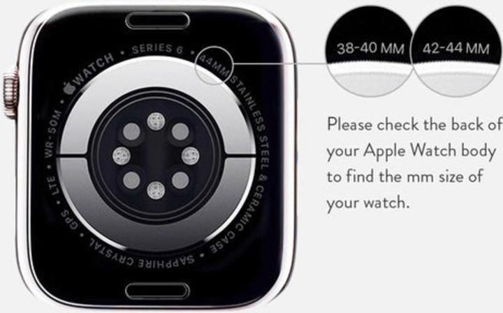 Actual product image Burga Apple Watch Band Metal Mesh Silver 38mm / 40mm / 41mm (Milanaise RVS vlechtwerk)