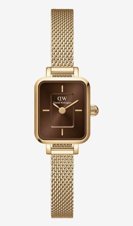 Productafbeelding Daniel Wellington Quadro Mini Evergold Amber Goud (Analoog horloge, 15.50 mm)