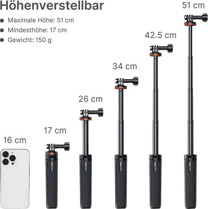Produktbild Hermex Selfie Stick mit Stativ