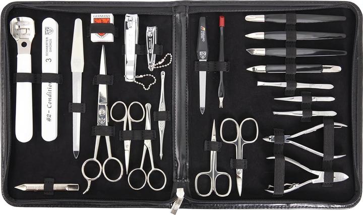 Kellermann Nagelset 23-tlg.Kunstleder, schwarz