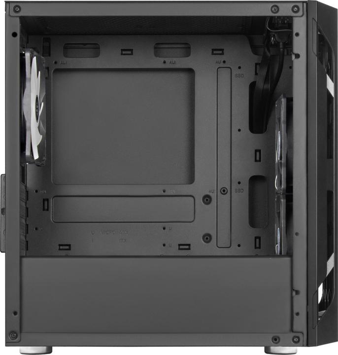 Actual product image Silverstone Fara H1M Pro Micro-ATX Case - Tempered Glass, ARGB (mATX, Mini-ITX, Mini-DTX)