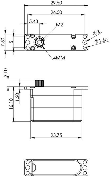 Image du produit Mks HS75H HV Digital Servo F3K/F5K/F5J....