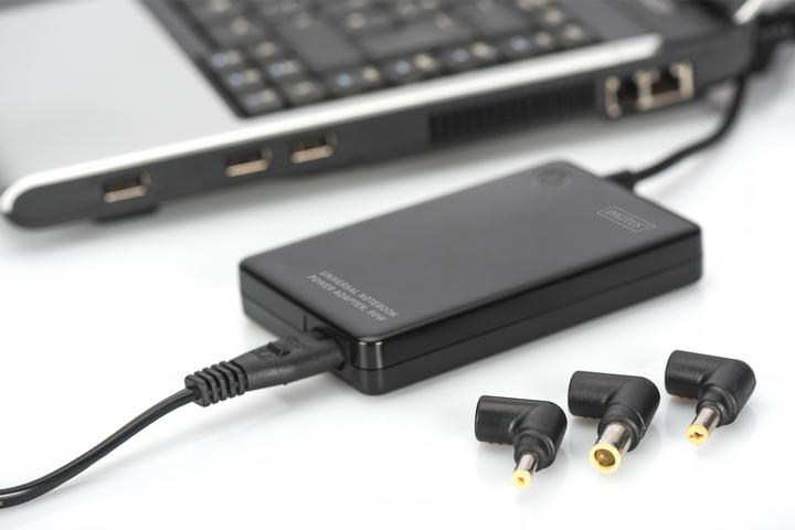 Produktbild Digitus Notebook Netzteil Slim mit LED 90W out 15/16/18/18.5/19/19.5/20VoltDC Inkl.11 Stecker-Ada... (90 W)
