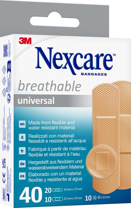 Produktbild Nexcare Breathable Universal Pflaster (40 x)