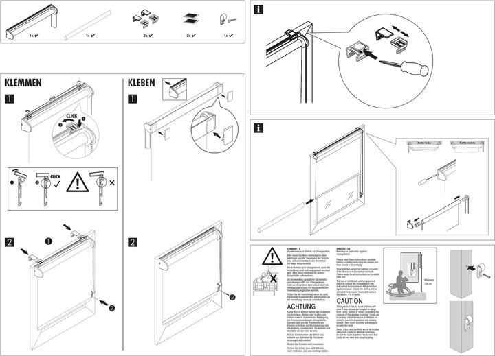 Produktbild Gardinia Easyfix Rollo Magic Screen (100 x 150 cm)