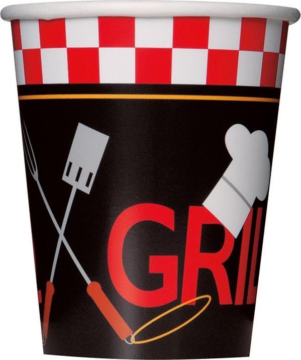 Produktbild Unique Party WegwerfTasse Backyard BBQ Papier 8erPack (8 x)