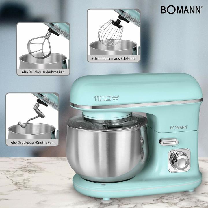 Productafbeelding Bomann KM 6030 CB Keukenmachine Mint Kleur (1100 W)