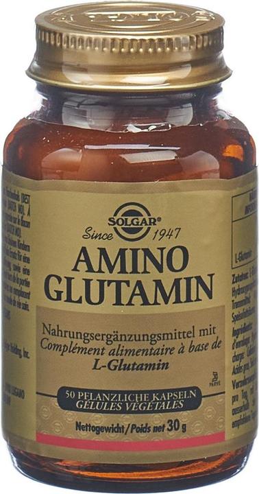 Actual product image Solgar Amino Glutamine (New) Caps (50 Piece, Capsules, 139 g)