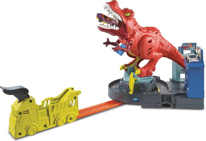 Image du produit Hot Wheels City T-Rex En Furie - Coffret Petites Voitures - 5 ans et +