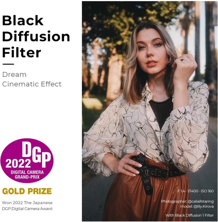 Image du produit K&F Concept 1/2 Black Mist Filter Nano X 55mm (KF-01.1650) (Filtre Black Mist, 55 mm)