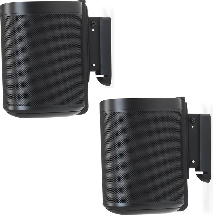 Immagine prodotto Flexson Supporto da parete per Sonos One e Play:1 (1 coppia, Installazione a parete, Perno di rotazione, Rotante, Inclinabile)