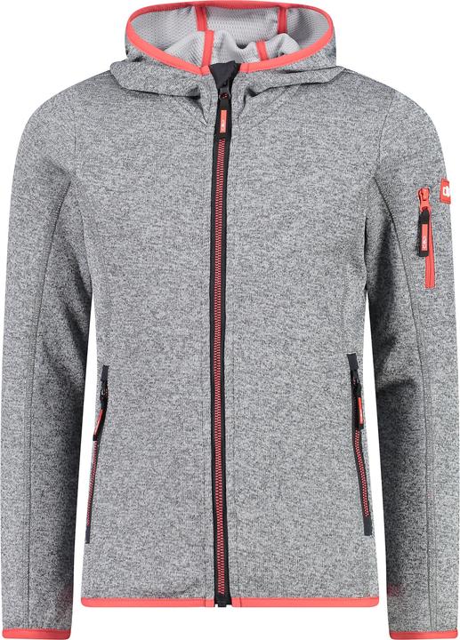CMP Campagnolo Girl's Jacket Fix Hood Knitted + Mesh (176)