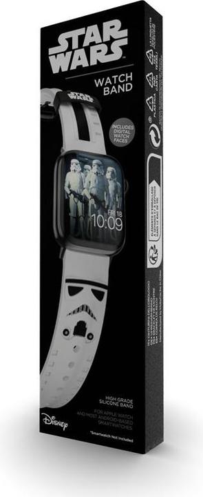Actual product image Moby Fox Star Wars - Apple Watch Armband 38/40/41/42/44/45/49 mm (Stormtrooper 3D) (Silicone)